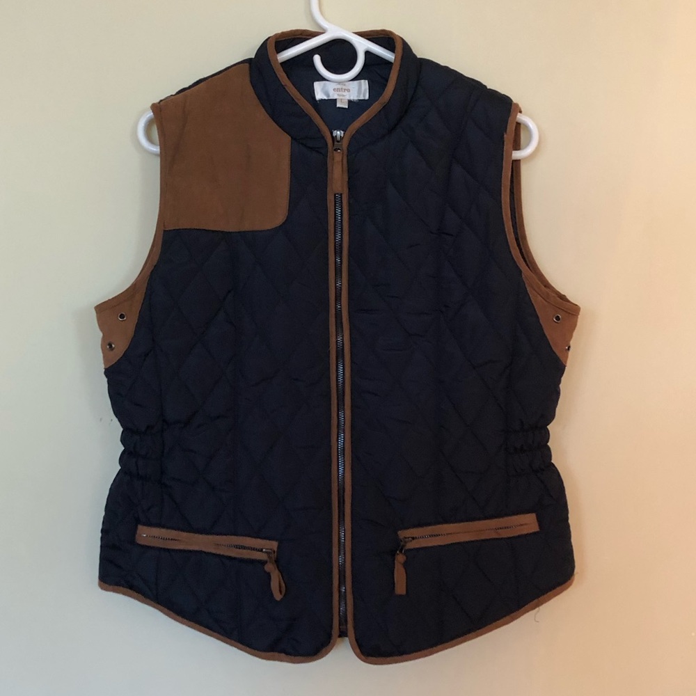 Navy blue equestrian vest